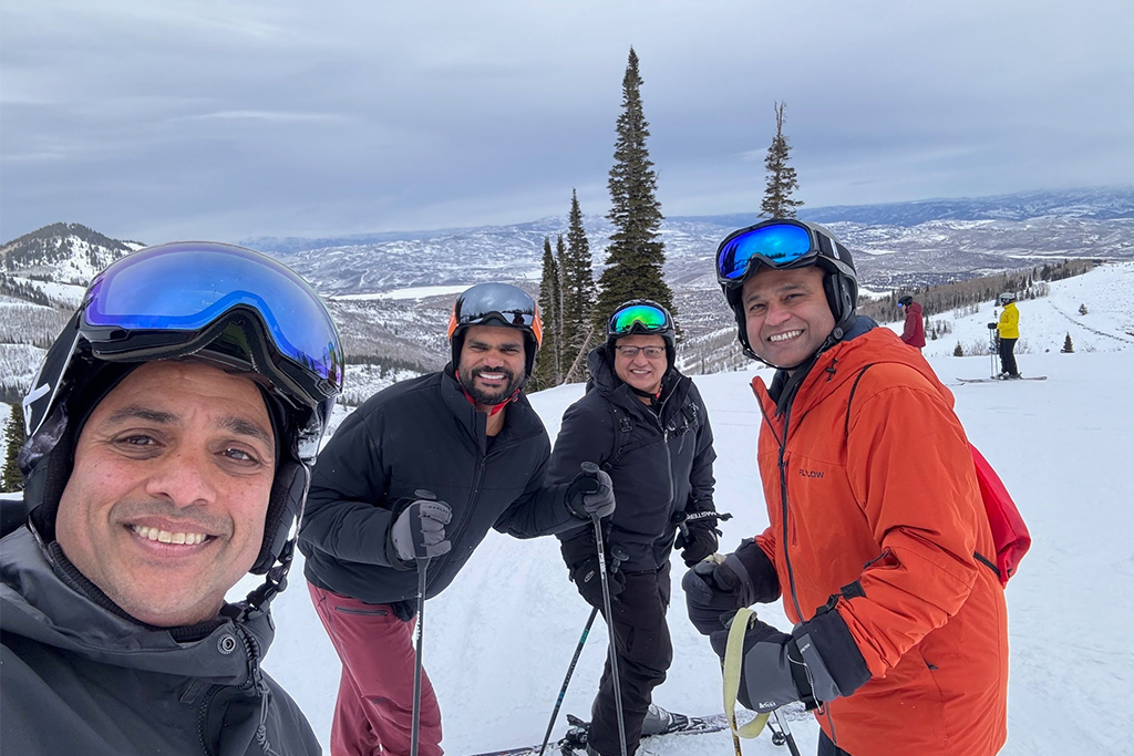 Selfie on Snow Mountain